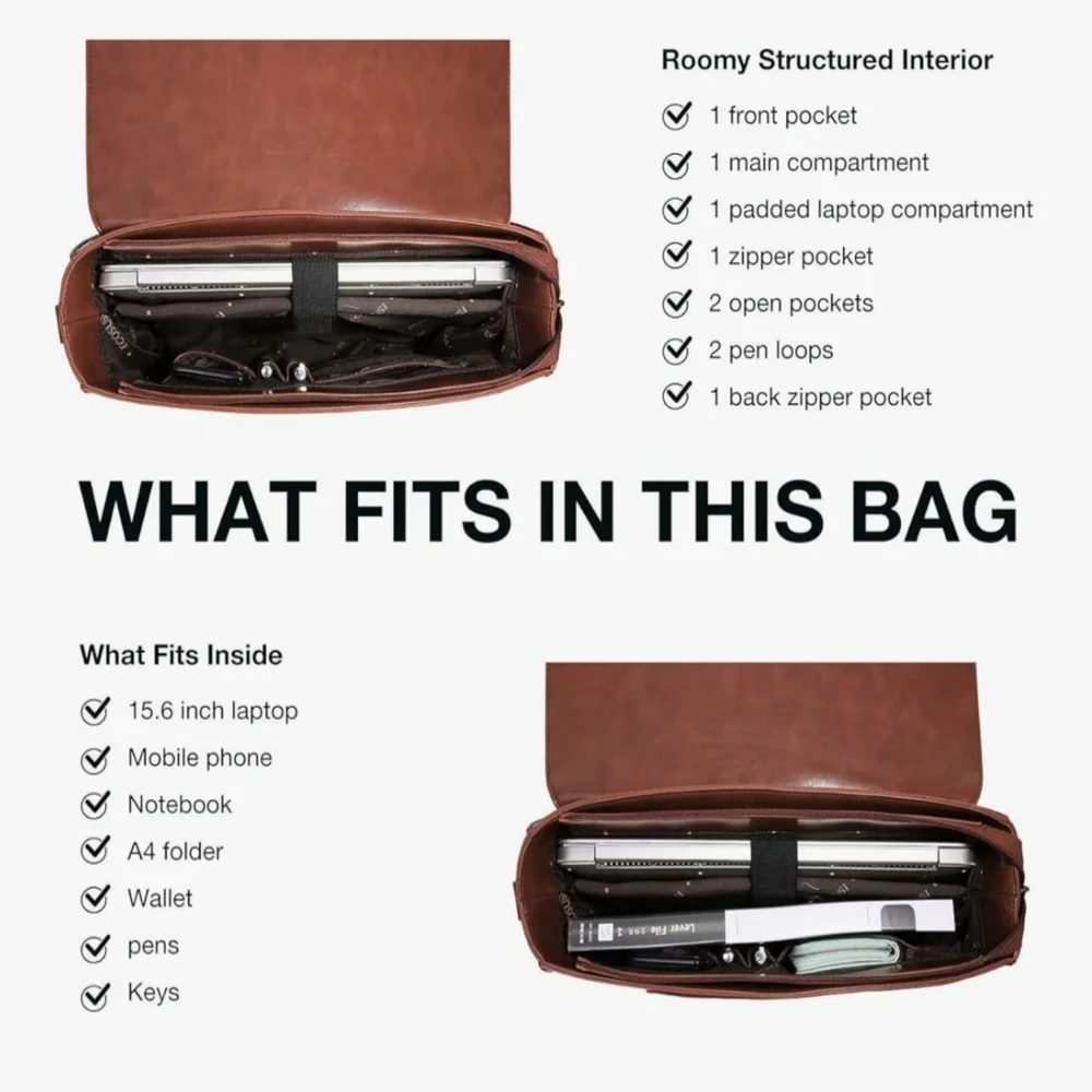 Elegant Brown Handbag - Picture 4 of 6